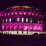 Royal Albert Hall by night #royalalberthall #kensington #night #pink #fluo #london #londra #rosa